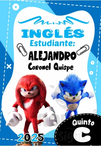 Sonic Rojo Knuckles Caratula